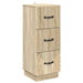 Skuffeskap Sonoma eik 33 x 34,5 x 87 cm Konstruert tre