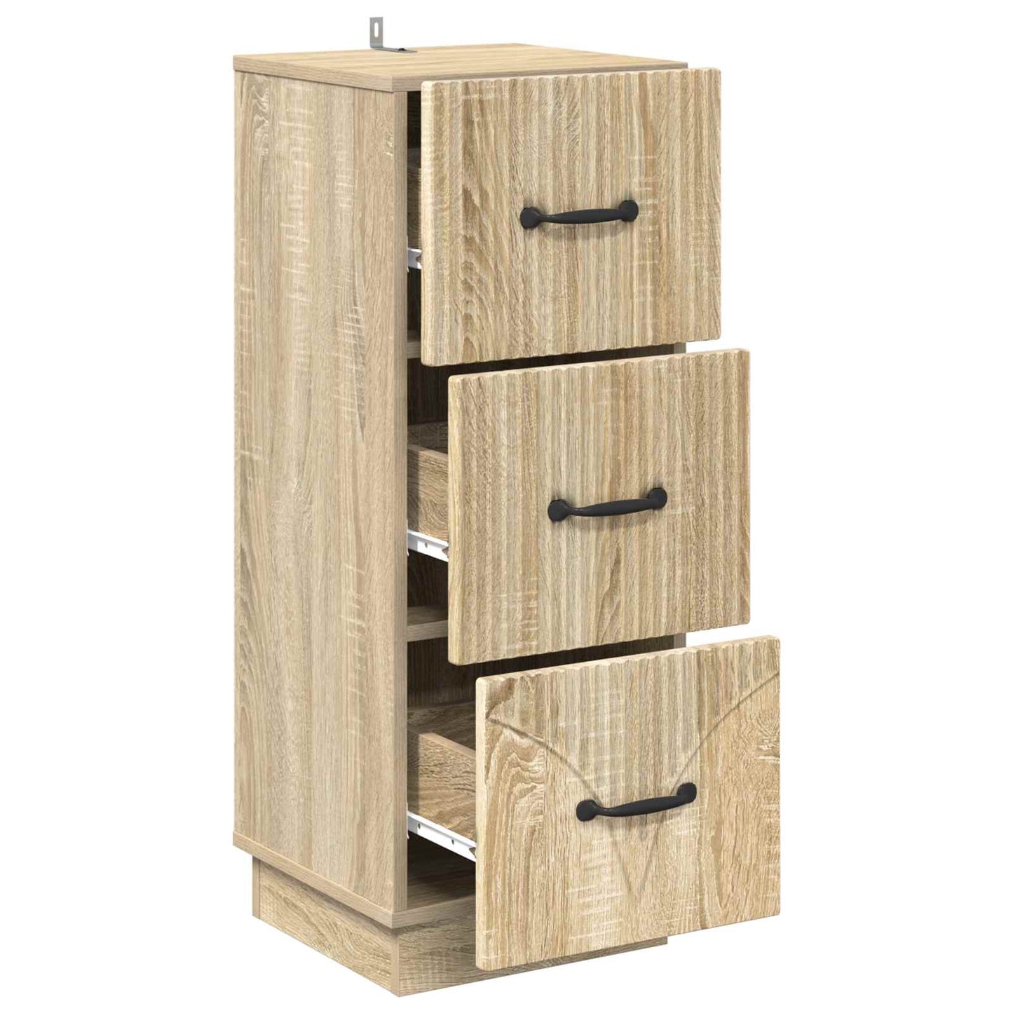Skuffeskap Sonoma eik 33 x 34,5 x 87 cm Konstruert tre