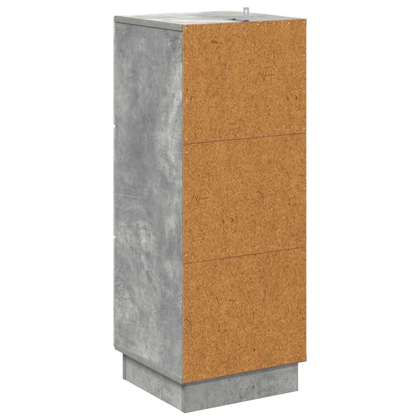 Skuffeskap Betonggrå 33 x 34,5 x 87 cm Konstruert tre