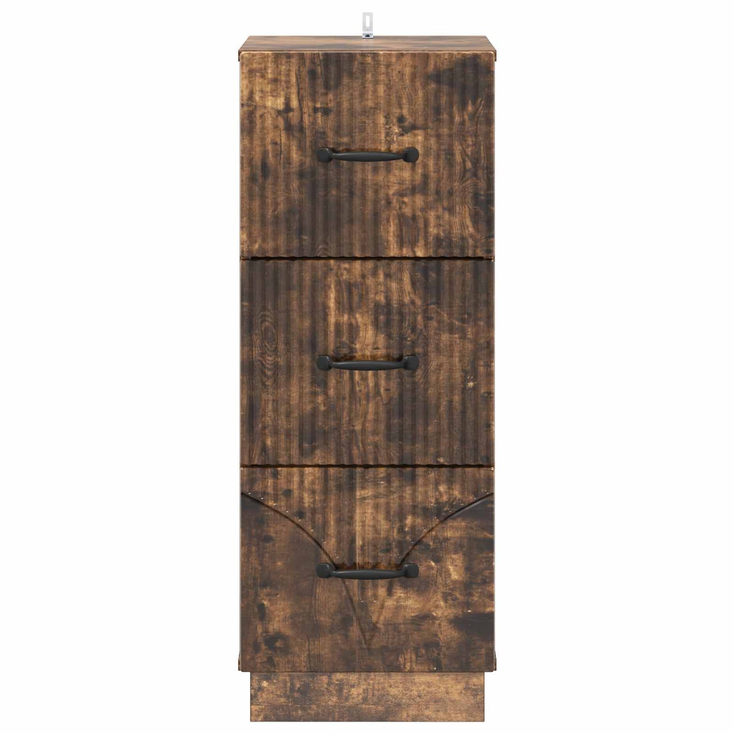 Skuffeskap Røkt Eik 33 x 34,5 x 87 cm Konstruert tre