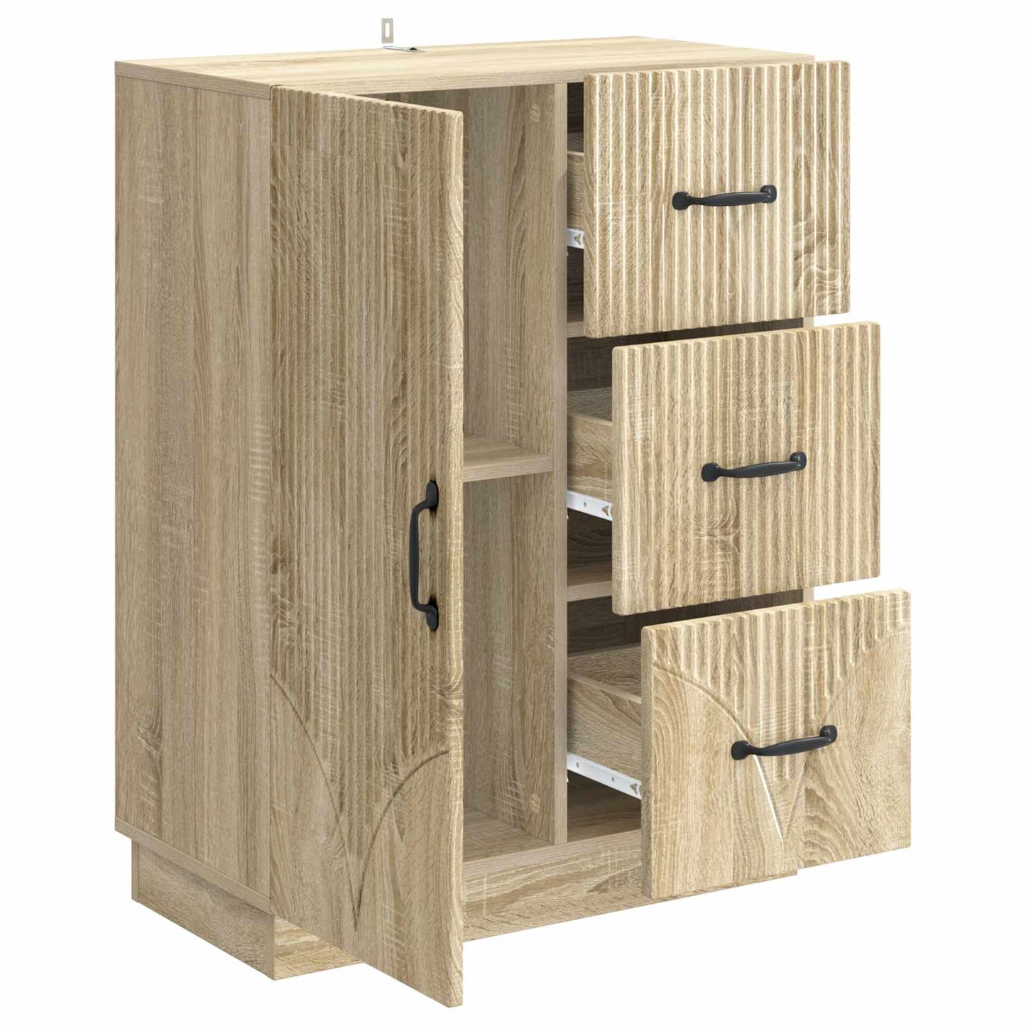 Serviesskap Sonoma eik 66 x 34,5 x 87 cm Konstruert tre