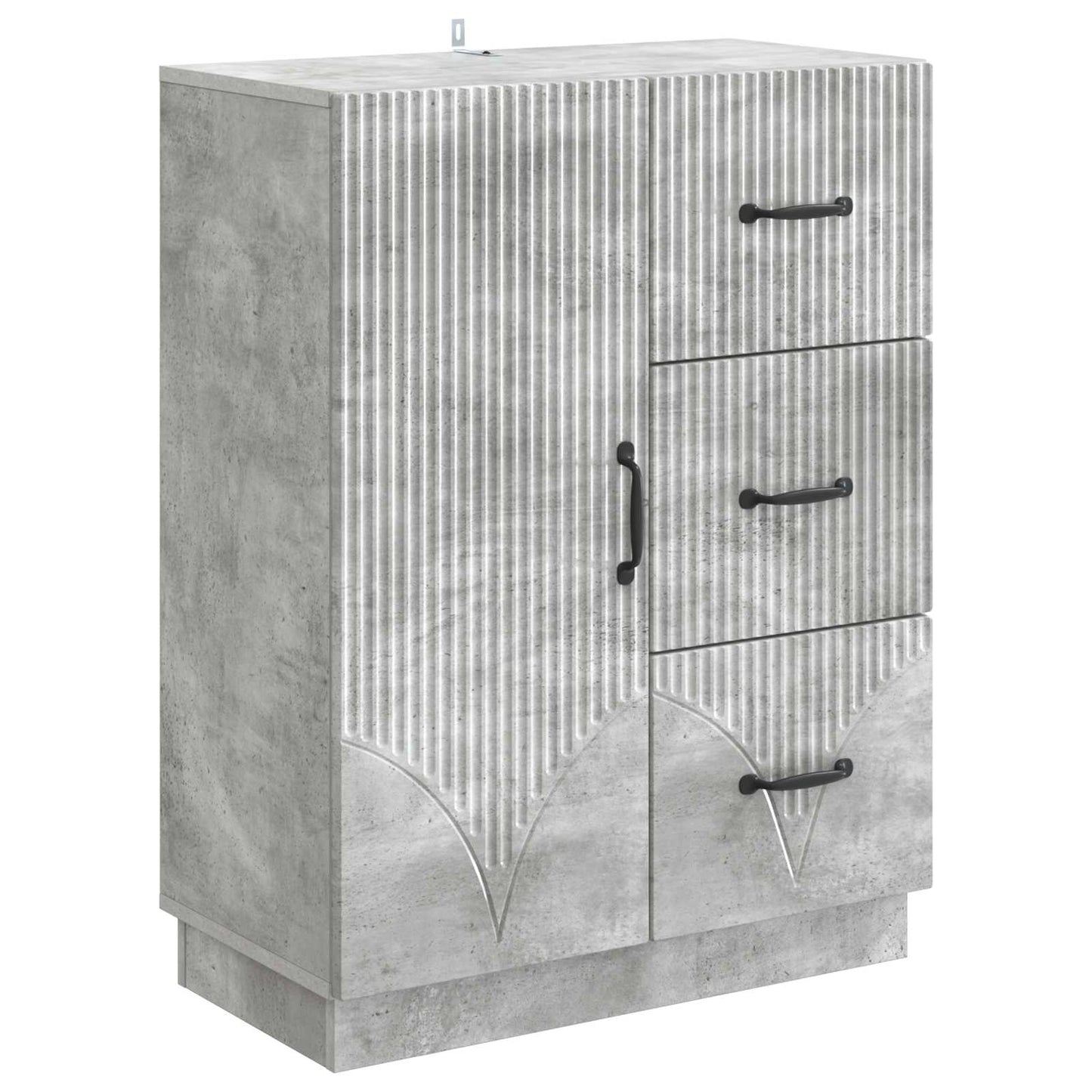 Serviesskap Betonggrå 66 x 34,5 x 87 cm Konstruert tre