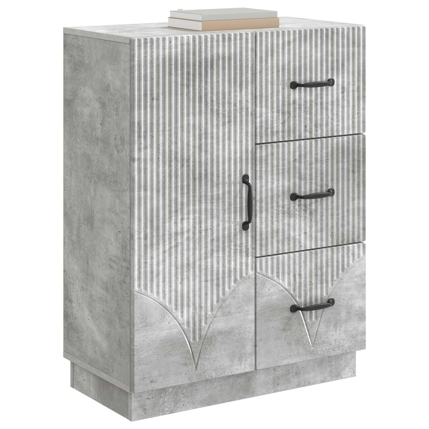 Serviesskap Betonggrå 66 x 34,5 x 87 cm Konstruert tre