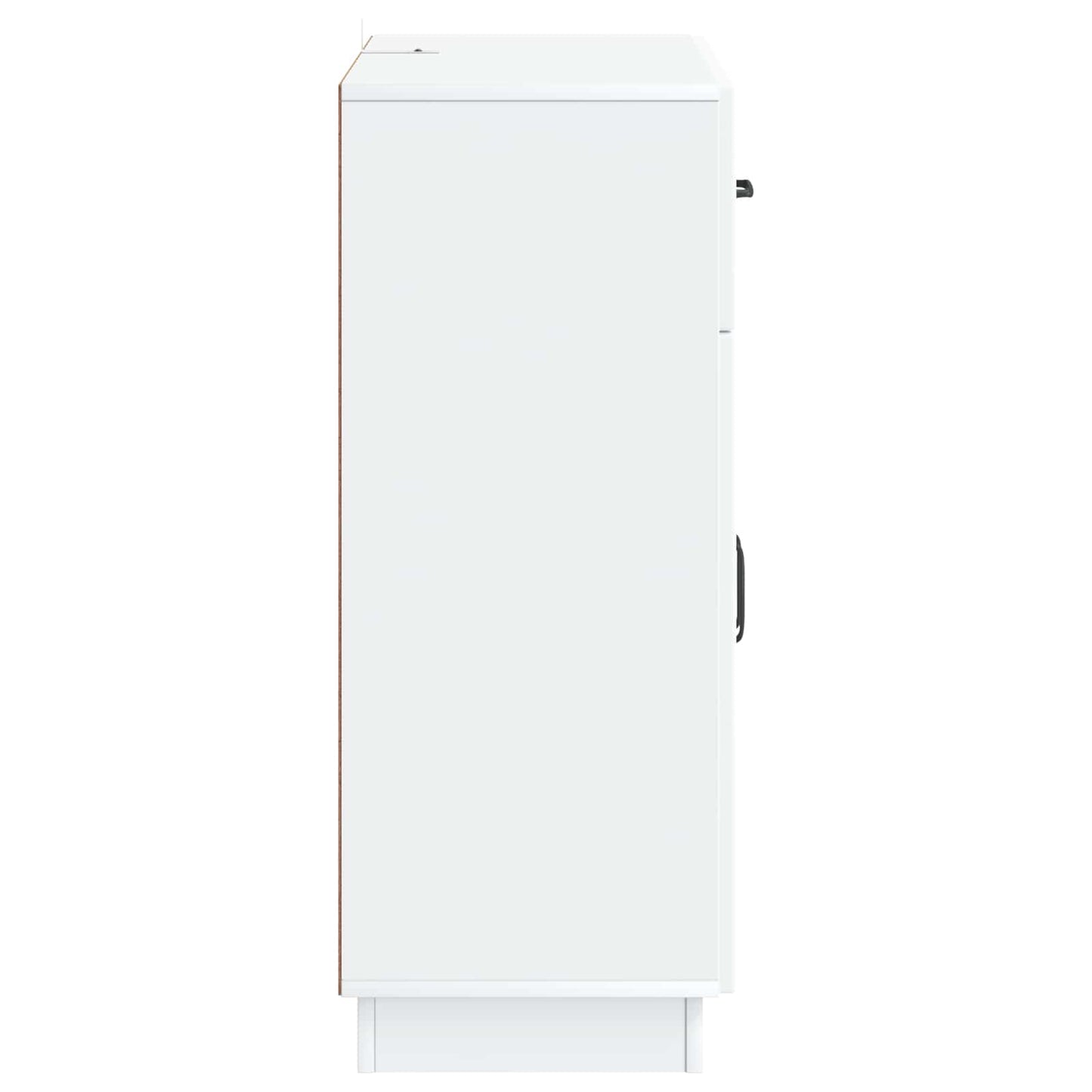 Serviesskap med skuff Hvit 66 x 34,5 x 87 cm Konstruert tre