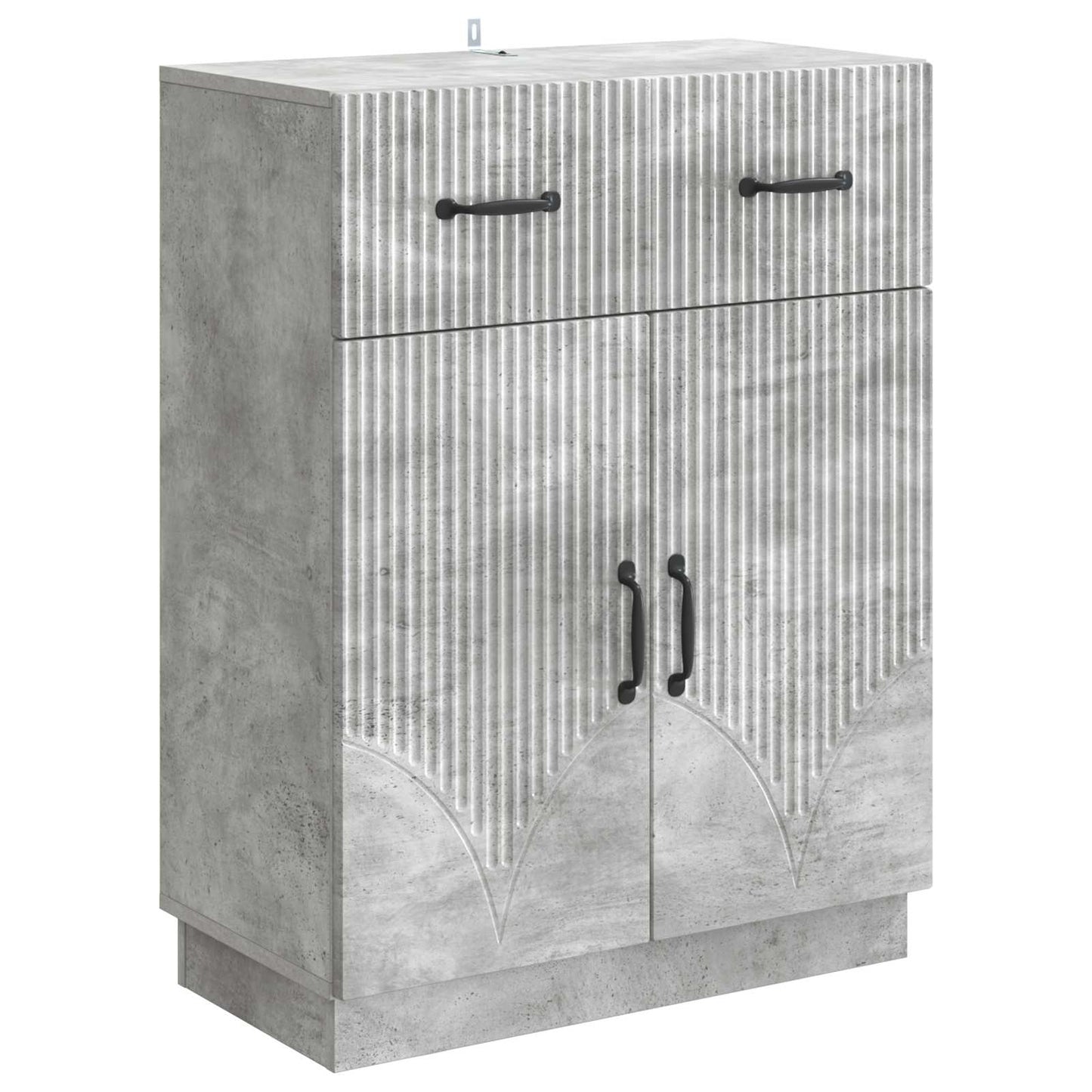 Serviesskap Betonggrå 66 x 34,5 x 87 cm Konstruert tre