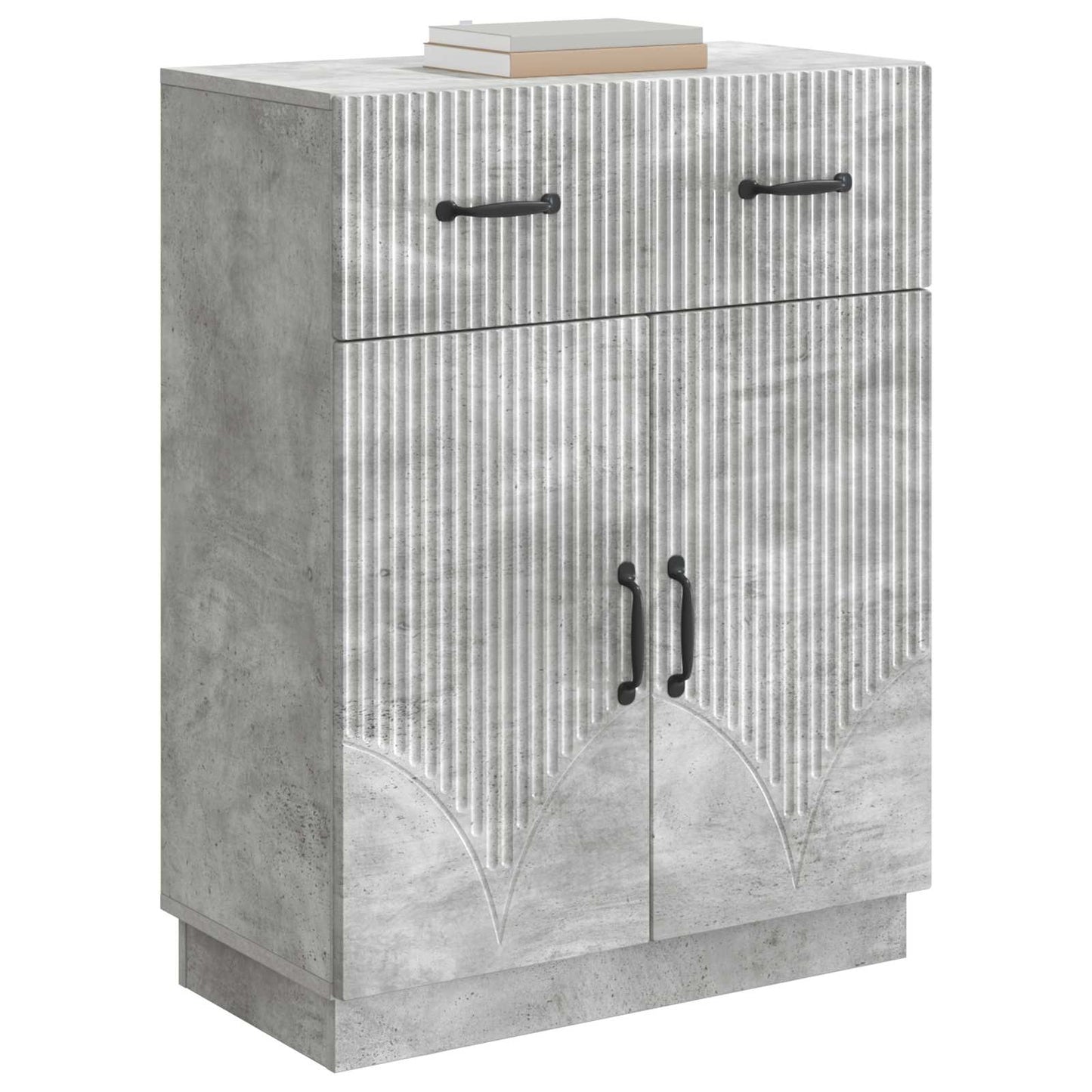Serviesskap Betonggrå 66 x 34,5 x 87 cm Konstruert tre