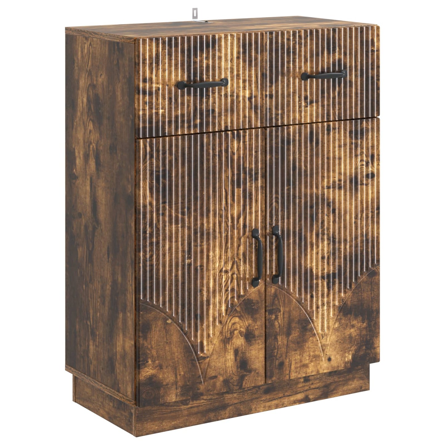 Serviesskap med skuff Røkt Eik 66 x 34,5 x 87 cm Konstruert tre