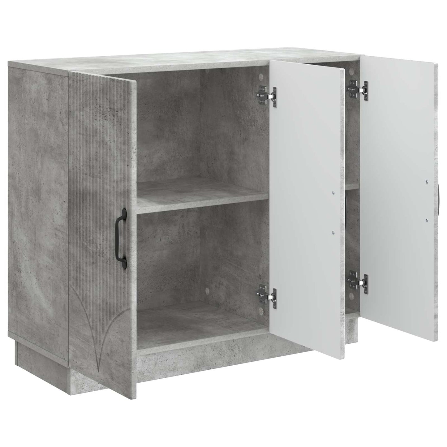 Serviesskap Betonggrå 89 x 34,5 x 77 cm Konstruert tre