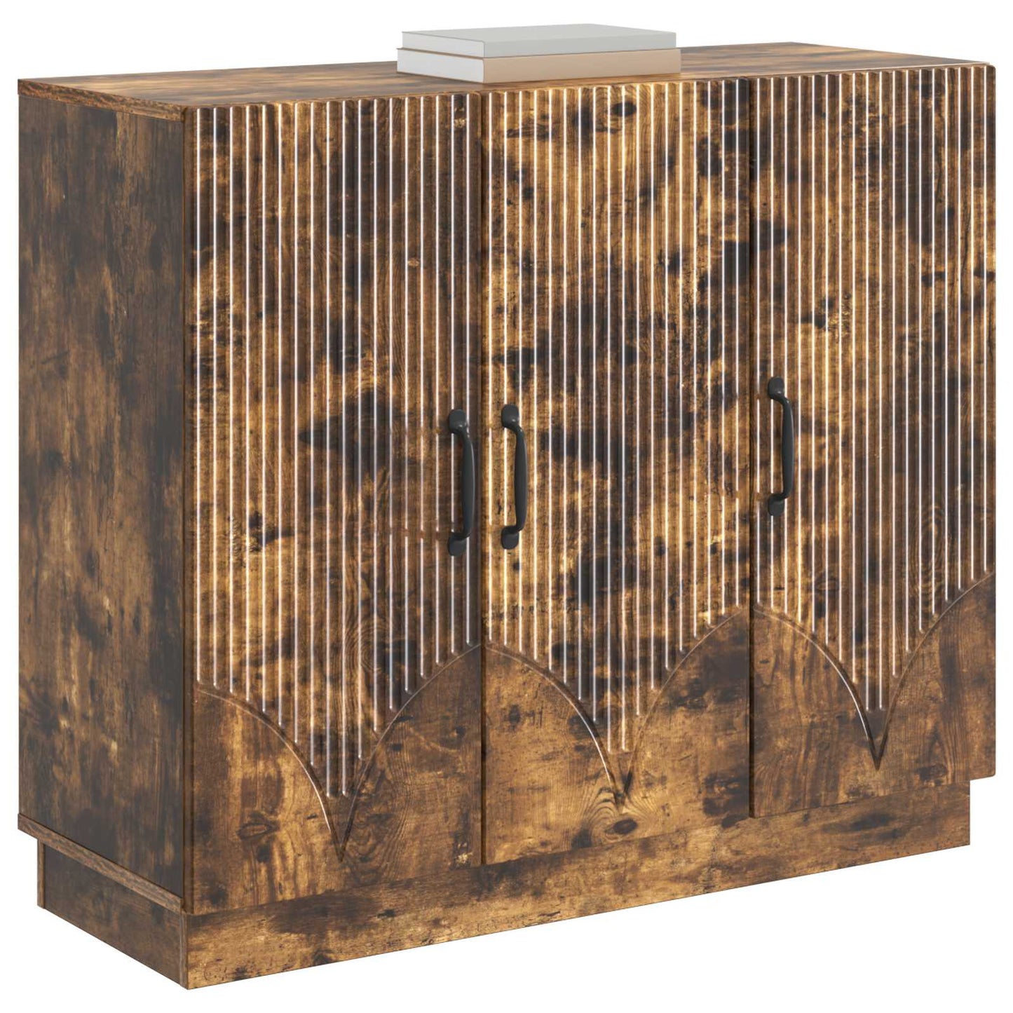 Serviesskap Røkt Eik 89 x 34,5 x 77 cm Konstruert tre