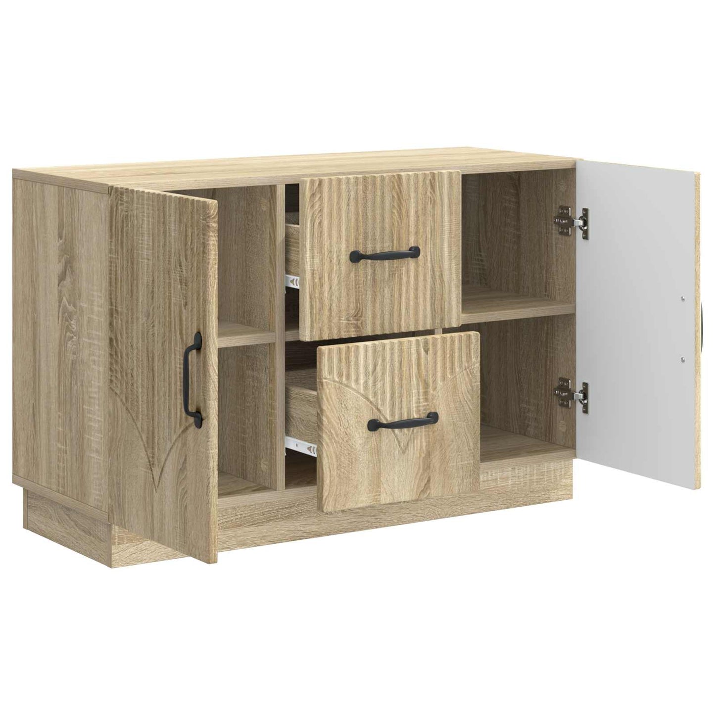 Serviesskap Sonoma eik 89 x 34,5 x 57 cm Konstruert tre