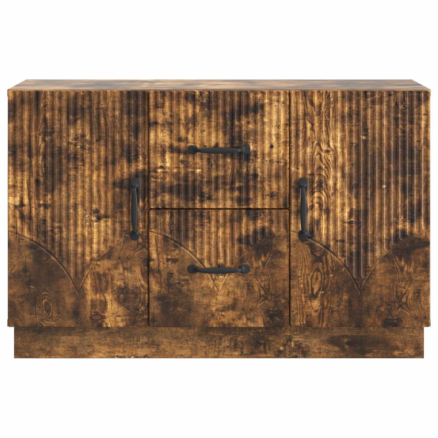 Serviesskap med skuff Røkt Eik 89 x 34,5 x 57 cm Konstruert tre