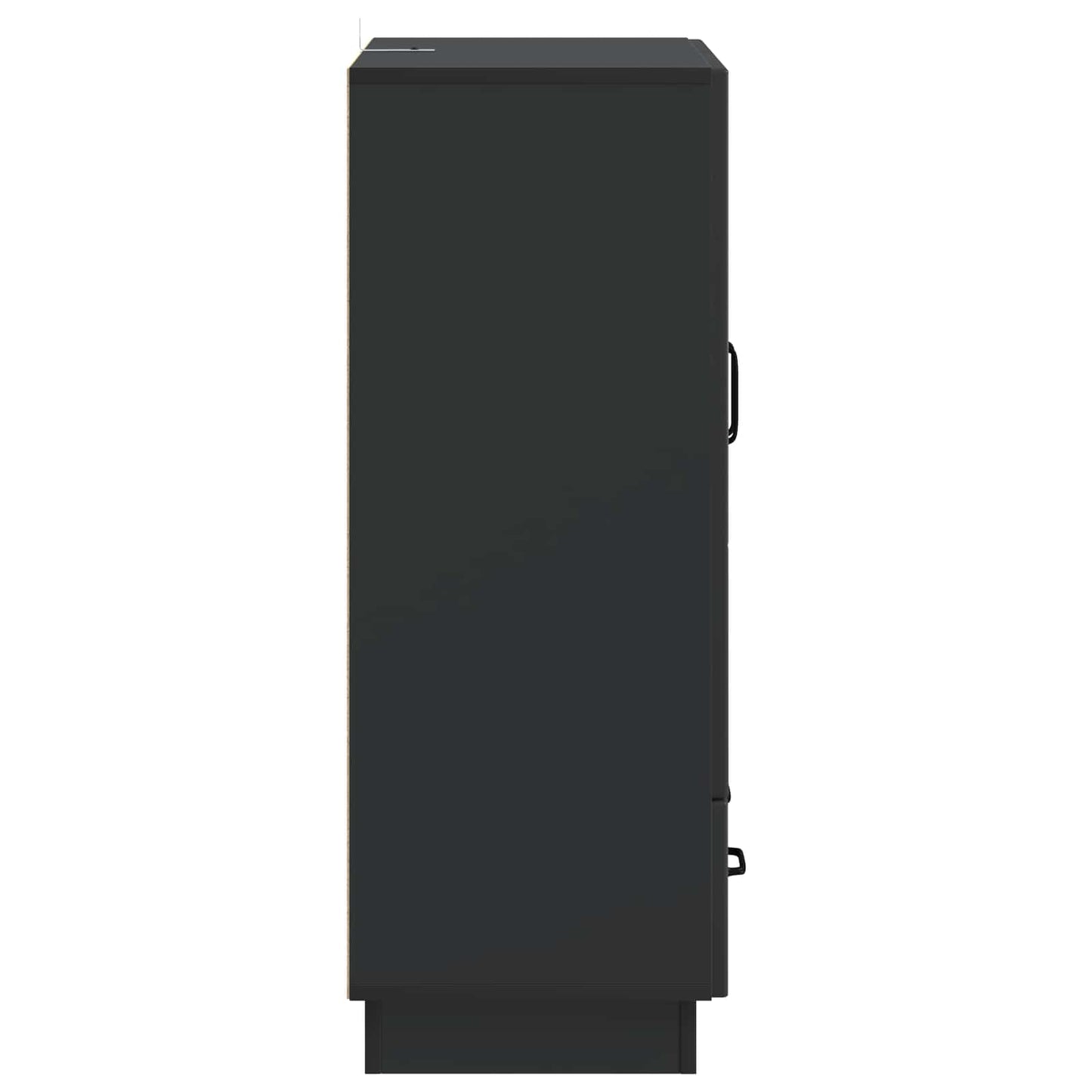 Serviesskap med skuff Svart 66 x 34,5 x 92 cm Konstruert tre
