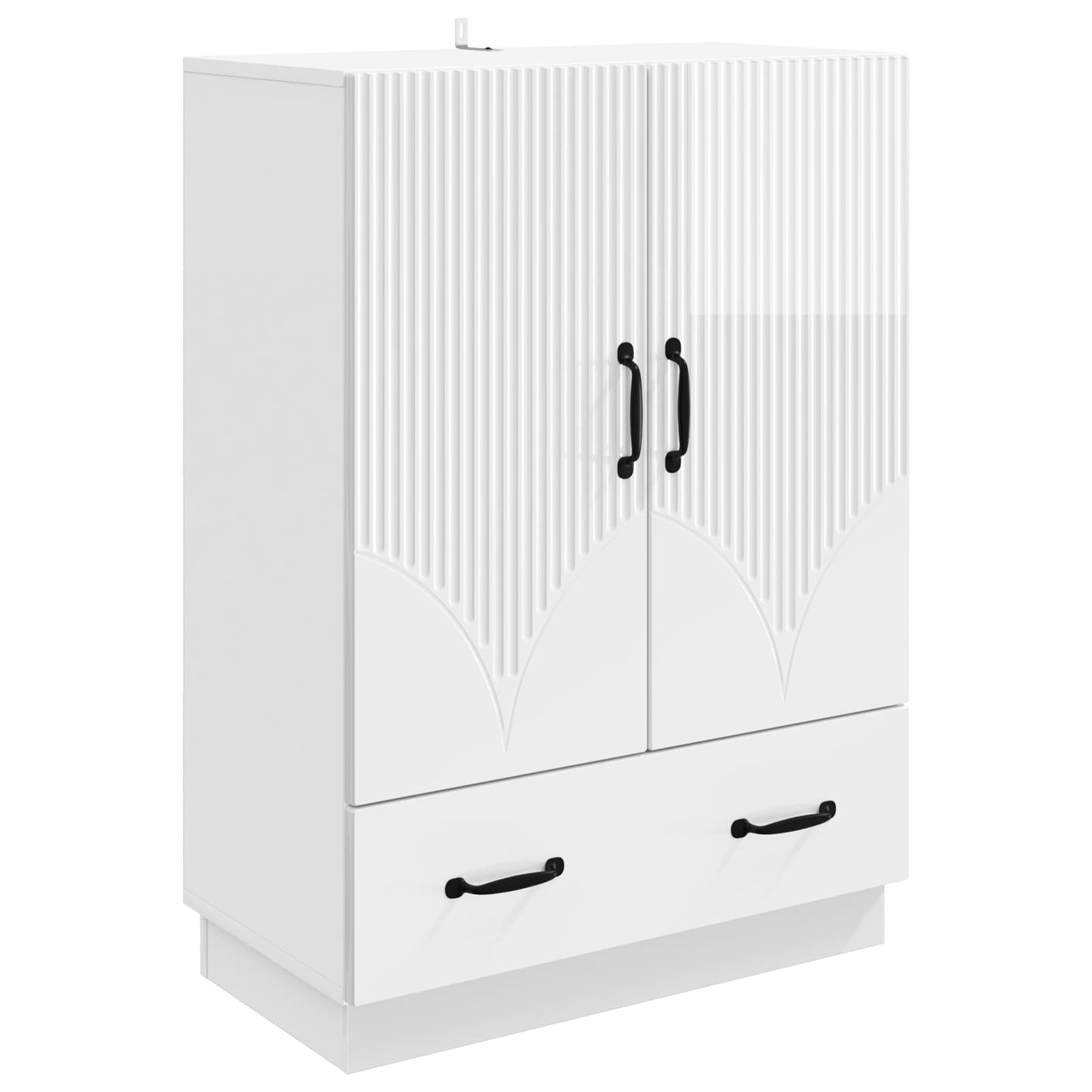 Serviesskap Høgglans hvit 66 x 34,5 x 92 cm Konstruert tre