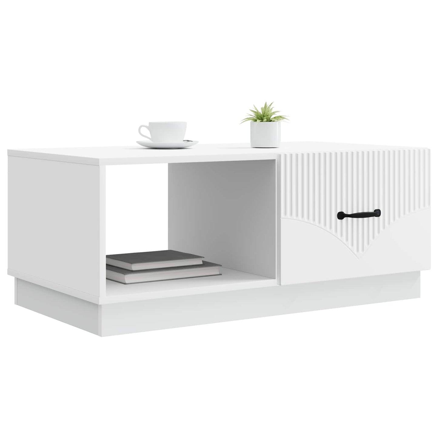 Kaffebord Hvit 90 x 50 x 37 cm Konstruert tre