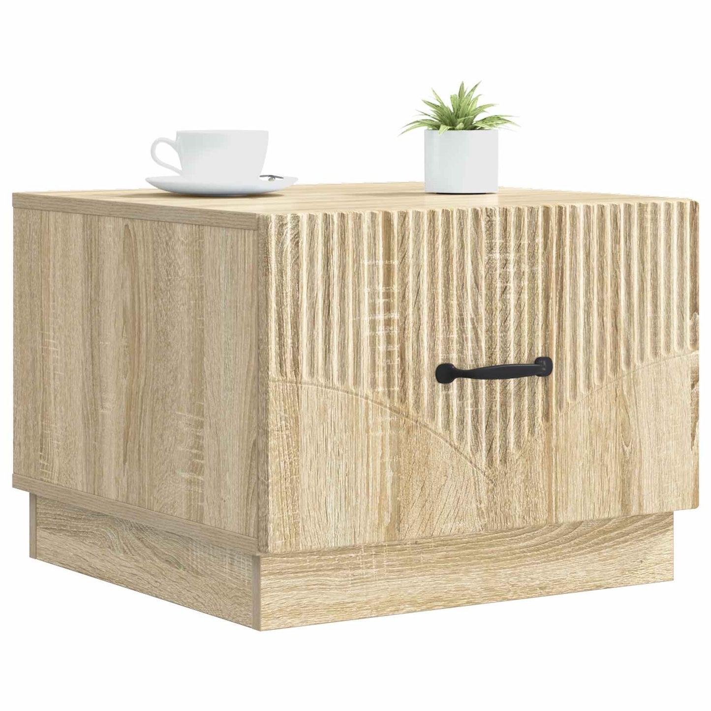 Kaffebord med skuff Sonoma eik 49 x 50 x 37 cm Konstruert tre