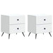 Nattbordskap 2 pcs Hvit 43 x 34,5 x 47,5 cm Konstruert tre