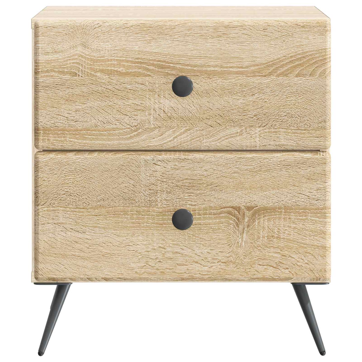 Nattbordskap med skuff 2 pcs Sonoma eik 43 x 34,5 x 47,5 cm