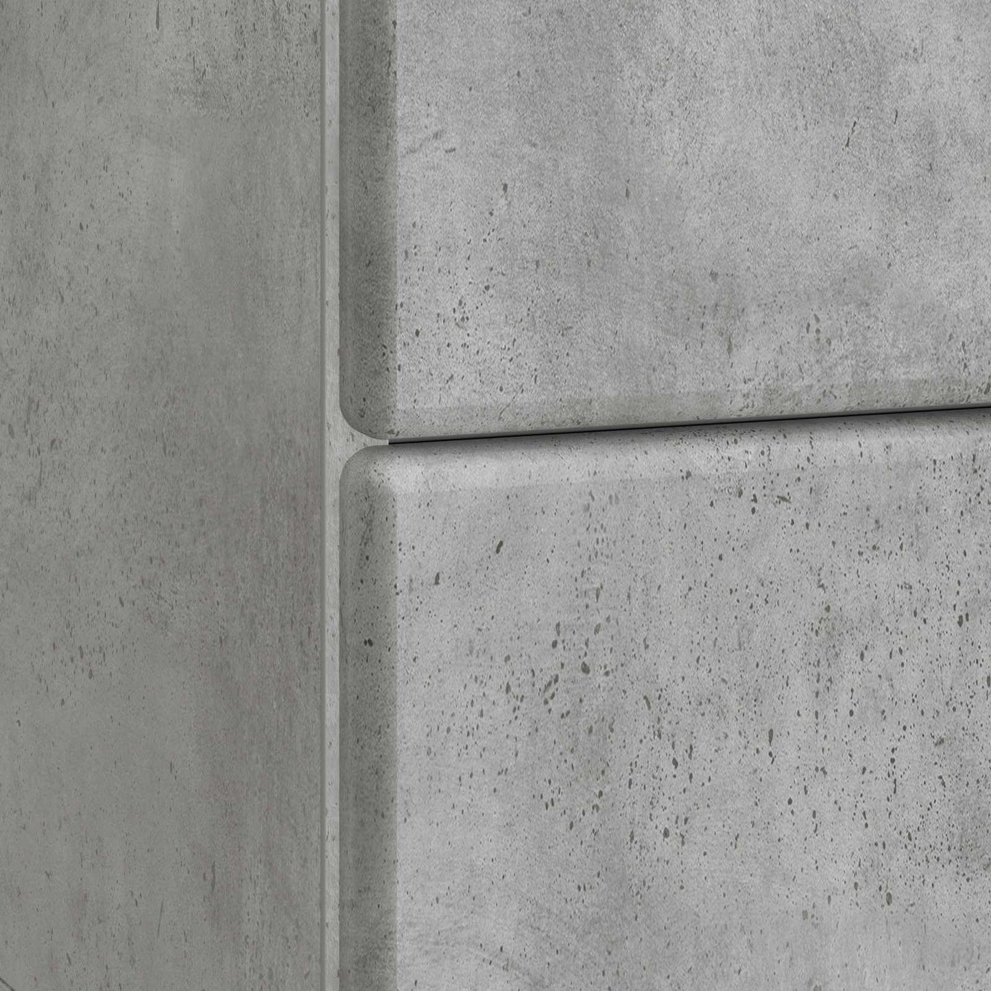 Nattbordskap Betonggrå 43 x 34,5 x 47,5 cm Konstruert tre