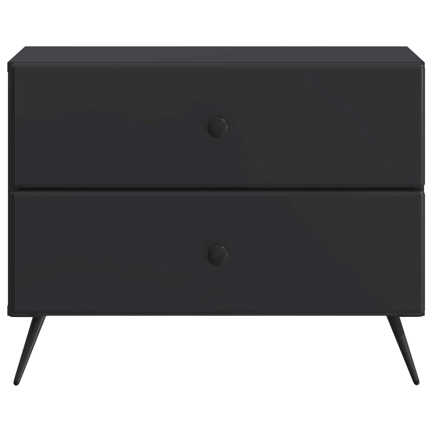 Nattbordskap med skuff Svart 62 x 34,5 x 47,5 cm Konstruert tre