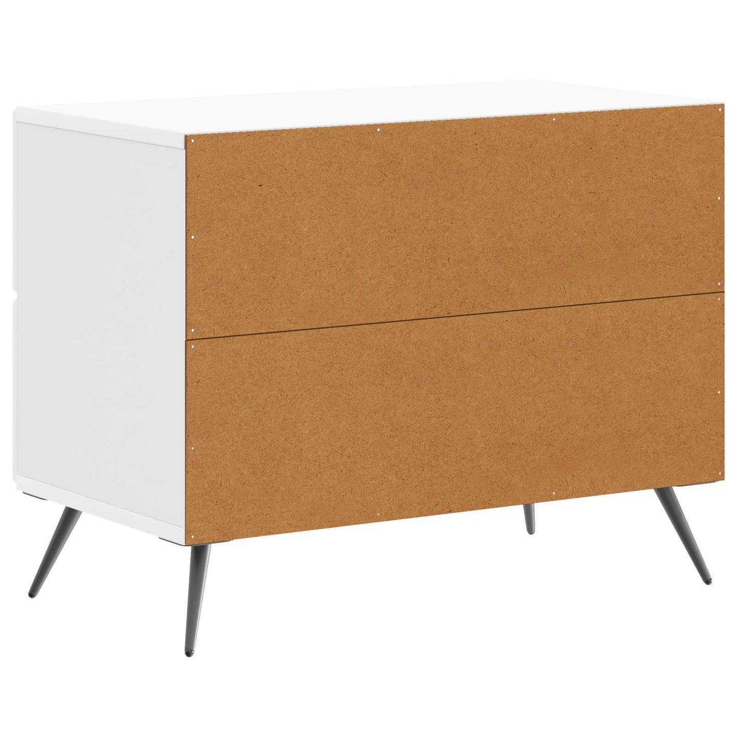 Nattbordskap Høgglans hvit 62 x 34,5 x 47,5 cm Konstruert tre