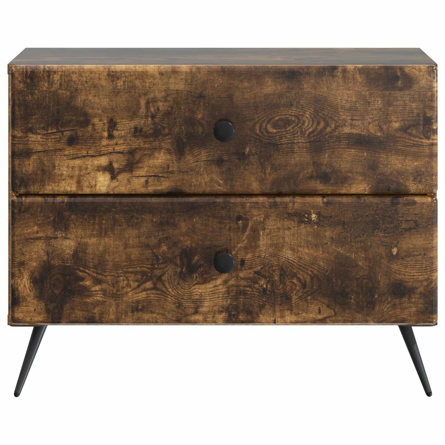Nattbordskap Røkt Eik 62 x 34,5 x 47,5 cm Konstruert tre