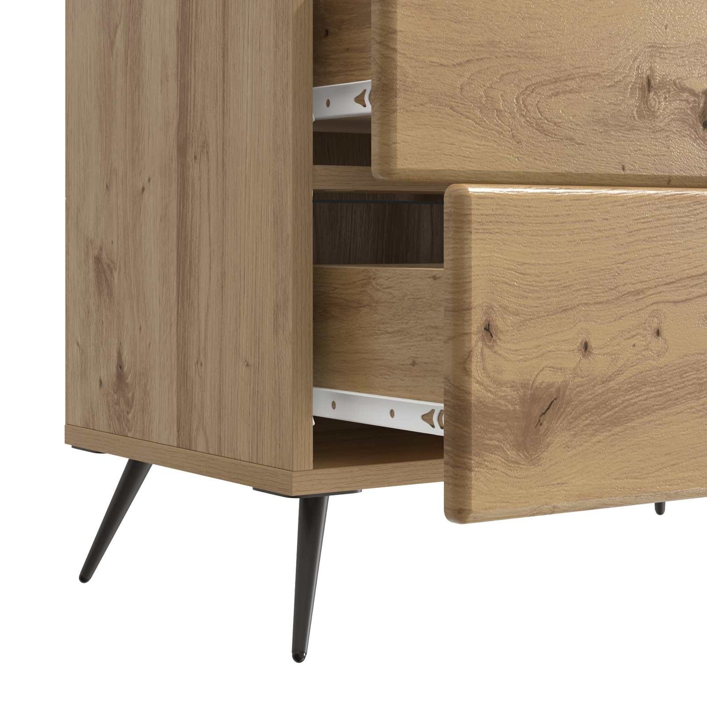 Nattbordskap Artisan eik 62 x 34,5 x 47,5 cm Konstruert tre