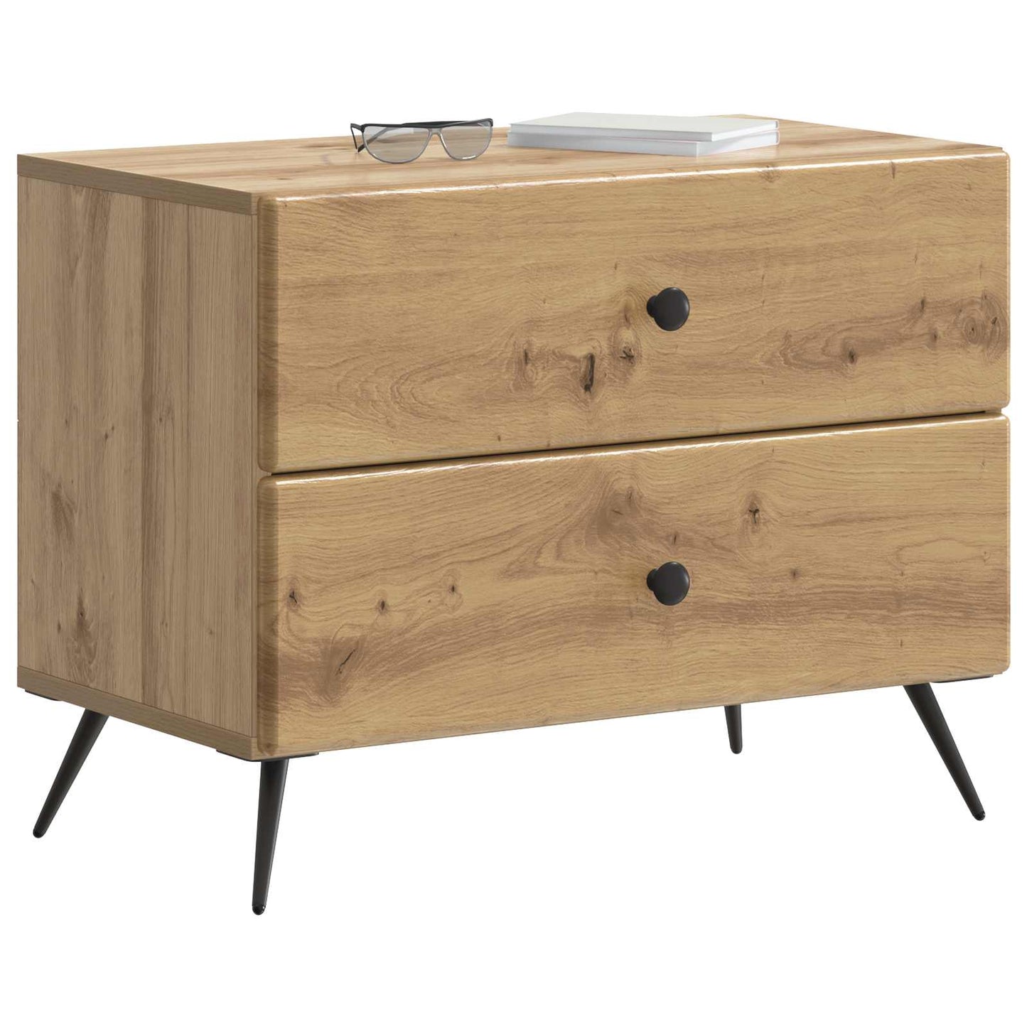 Nattbordskap Artisan eik 62 x 34,5 x 47,5 cm Konstruert tre