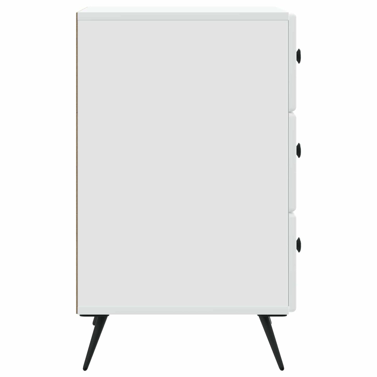 Nattbordskap med skuff Hvit 43 x 41 x 66,5 cm Konstruert tre