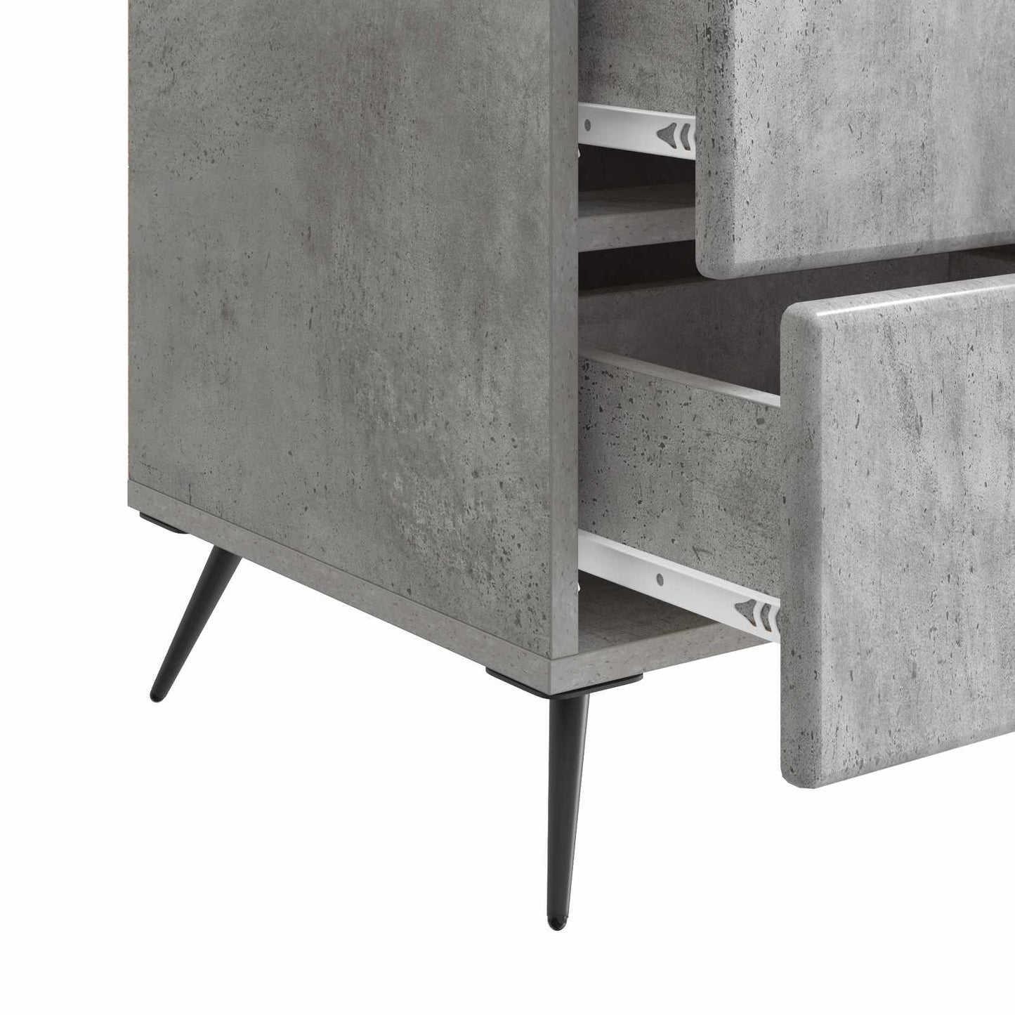 Nattbordskap Betonggrå 43 x 41 x 66,5 cm Konstruert tre