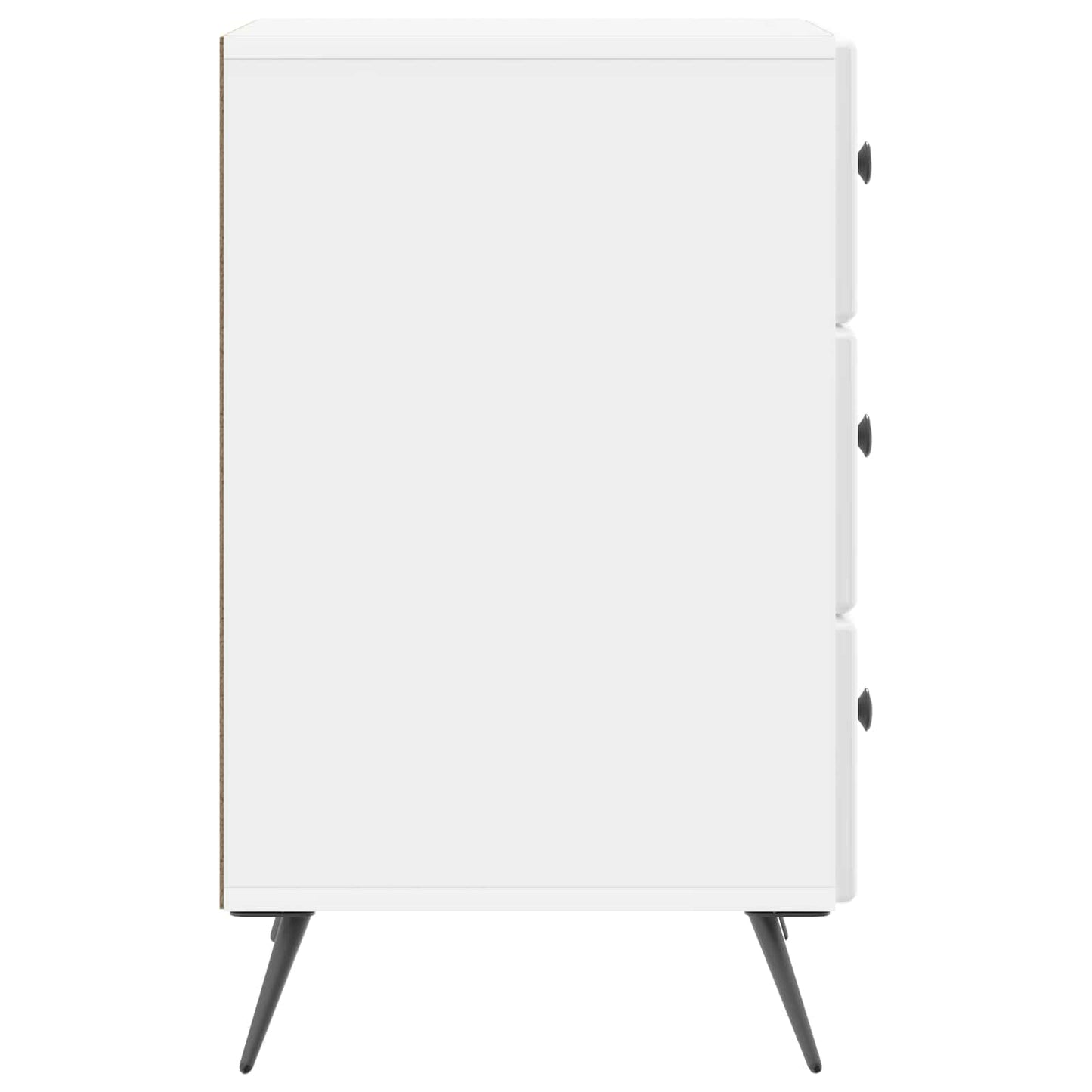 Nattbordskap Høgglans hvit 43 x 41 x 66,5 cm Konstruert tre