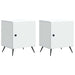 Nattbordskap 2 pcs Hvit 43 x 34,5 x 50 cm Konstruert tre