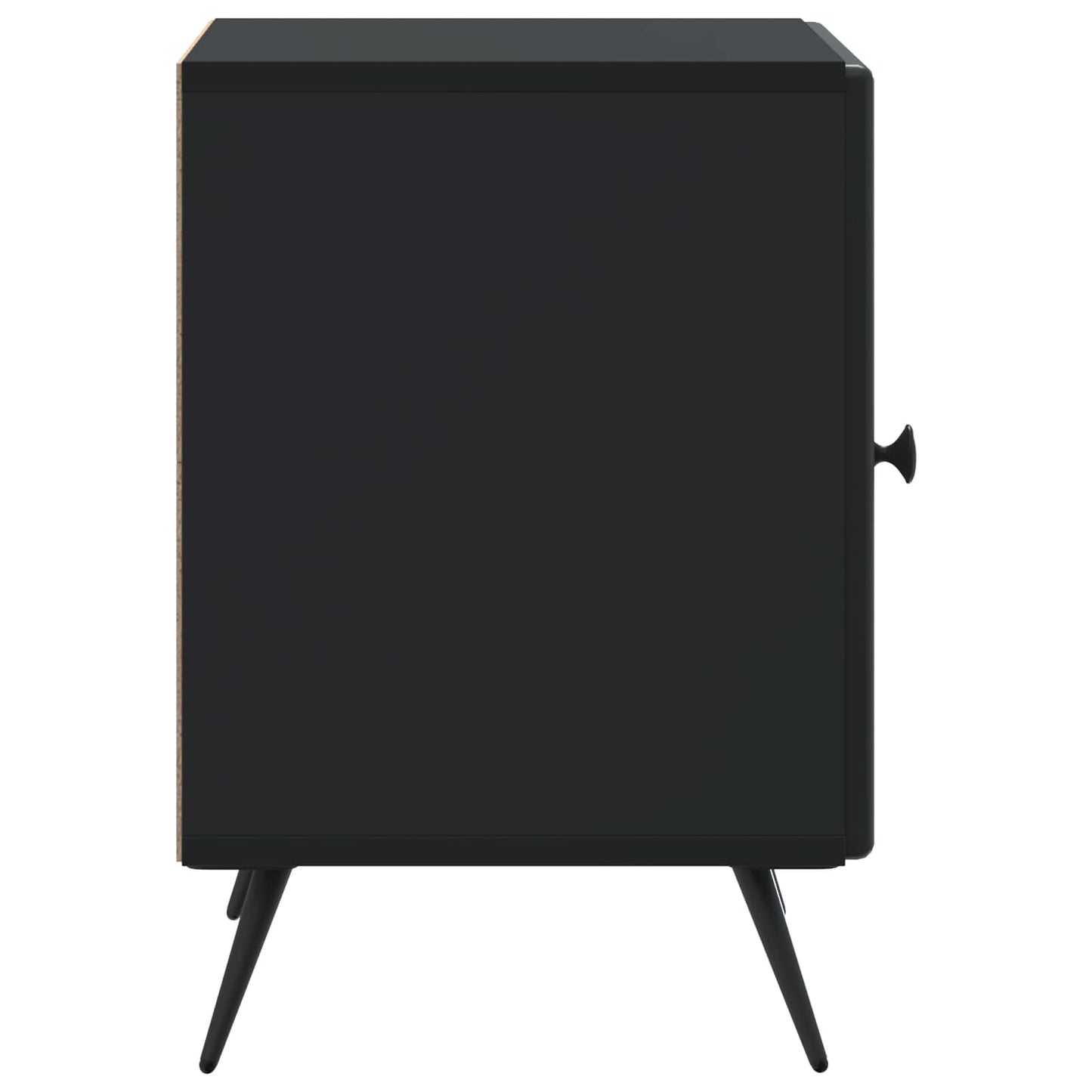 Nattbordskap 2 pcs Svart 43 x 34,5 x 50 cm Konstruert tre