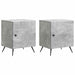 Nattbordskap 2 pcs Betonggrå 43 x 34,5 x 50 cm Konstruert tre