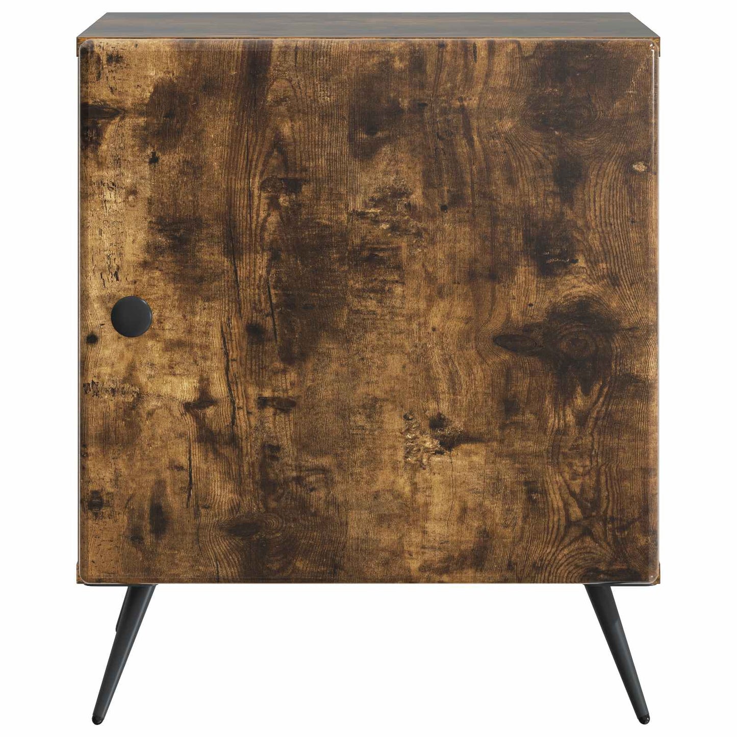 Nattbordskap 2 pcs Røkt Eik 43 x 34,5 x 50 cm Konstruert tre