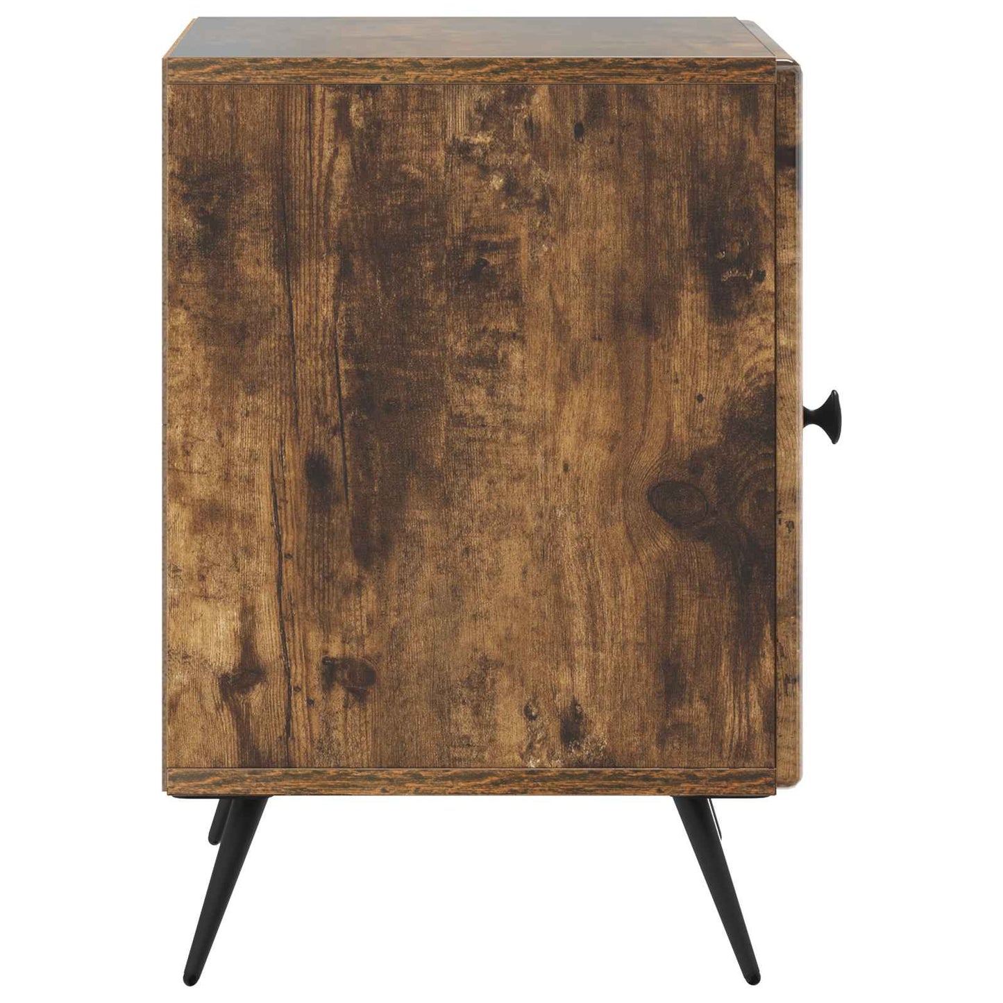 Nattbordskap 2 pcs Røkt Eik 43 x 34,5 x 50 cm Konstruert tre