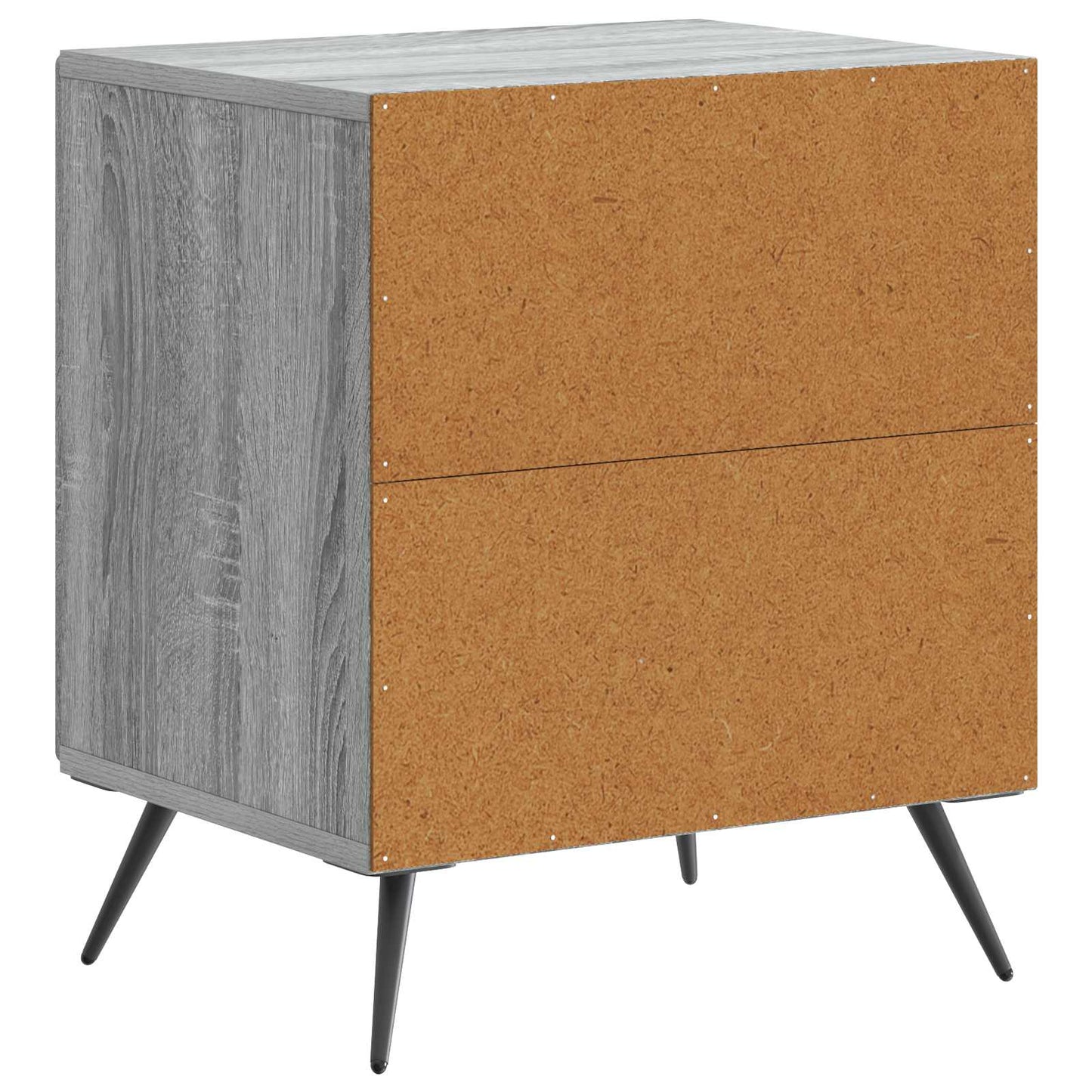 Nattbordskap 2 pcs Grå sonoma 43 x 34,5 x 50 cm Konstruert tre