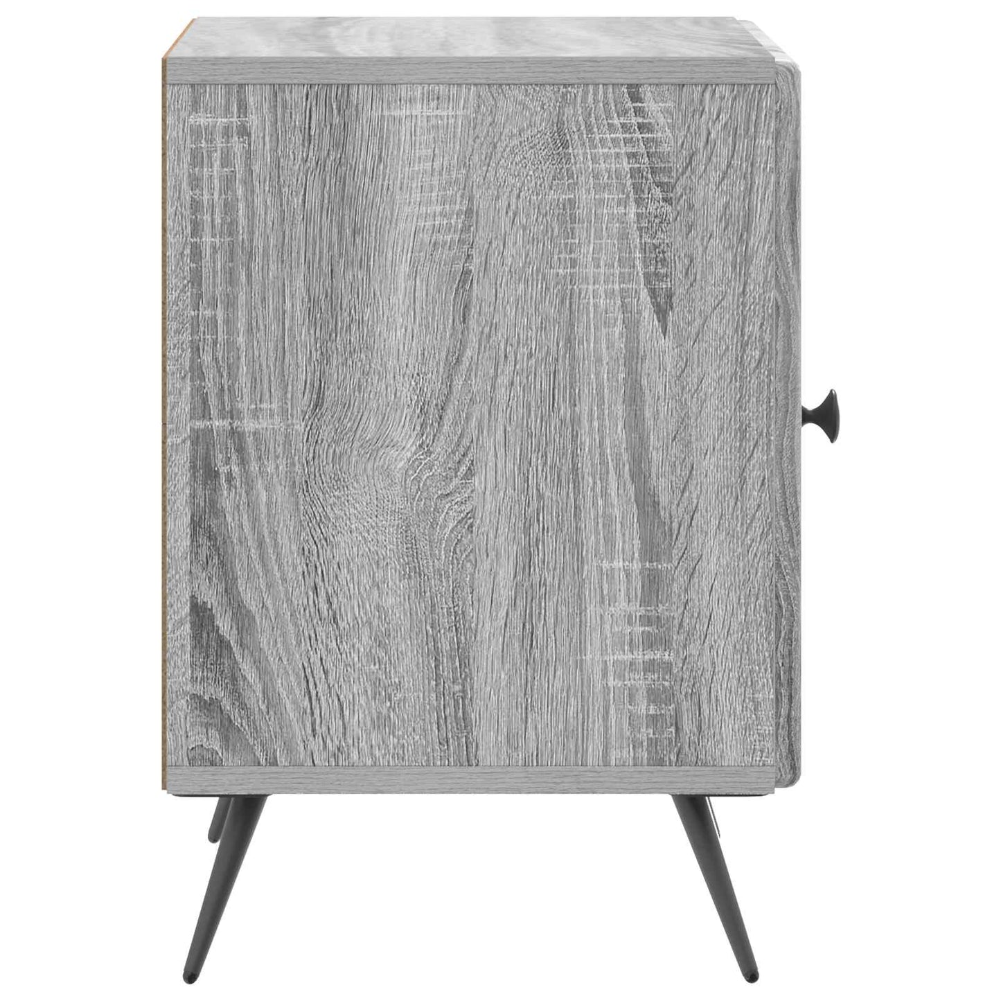 Nattbordskap 2 pcs Grå sonoma 43 x 34,5 x 50 cm Konstruert tre