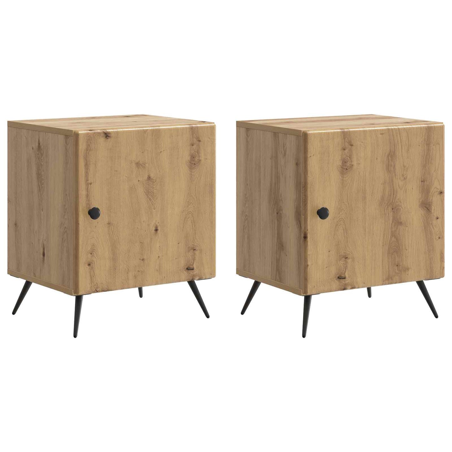 Nattbordskap 2 stk. Artisan eik 43 x 34,5 x 50 cm