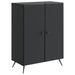 Serviesskap Svart 66 x 34,5 x 90 cm Konstruert tre