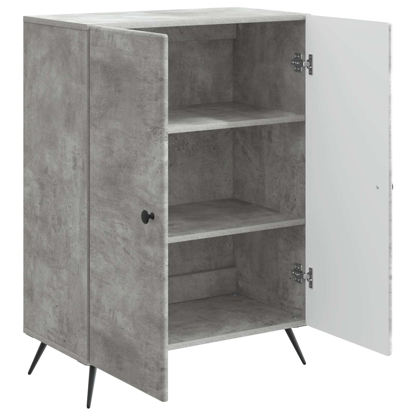 Serviesskap Betonggrå 66 x 34,5 x 90 cm Konstruert tre