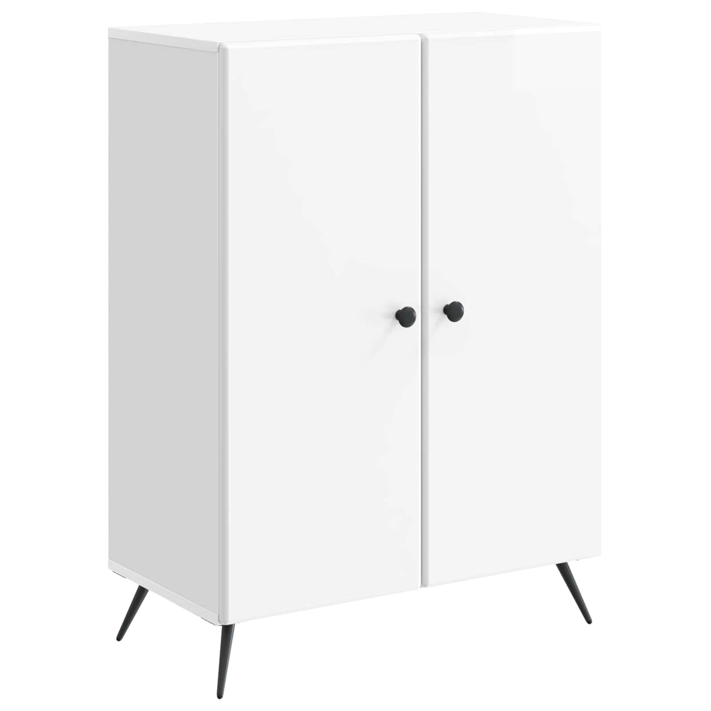 Serviesskap Høgglans hvit 66 x 34,5 x 90 cm Konstruert tre