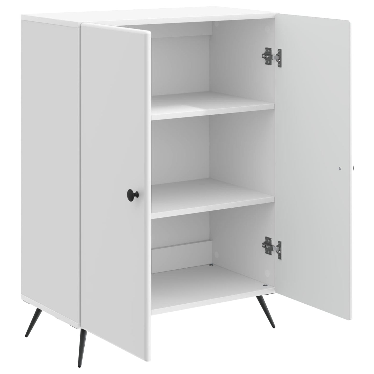 Serviesskap Høgglans hvit 66 x 34,5 x 90 cm Konstruert tre