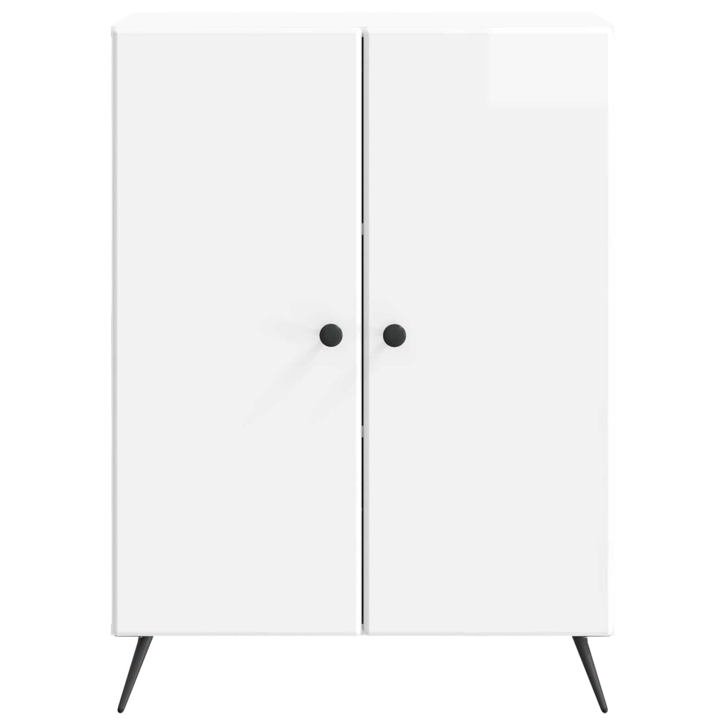 Serviesskap Høgglans hvit 66 x 34,5 x 90 cm Konstruert tre