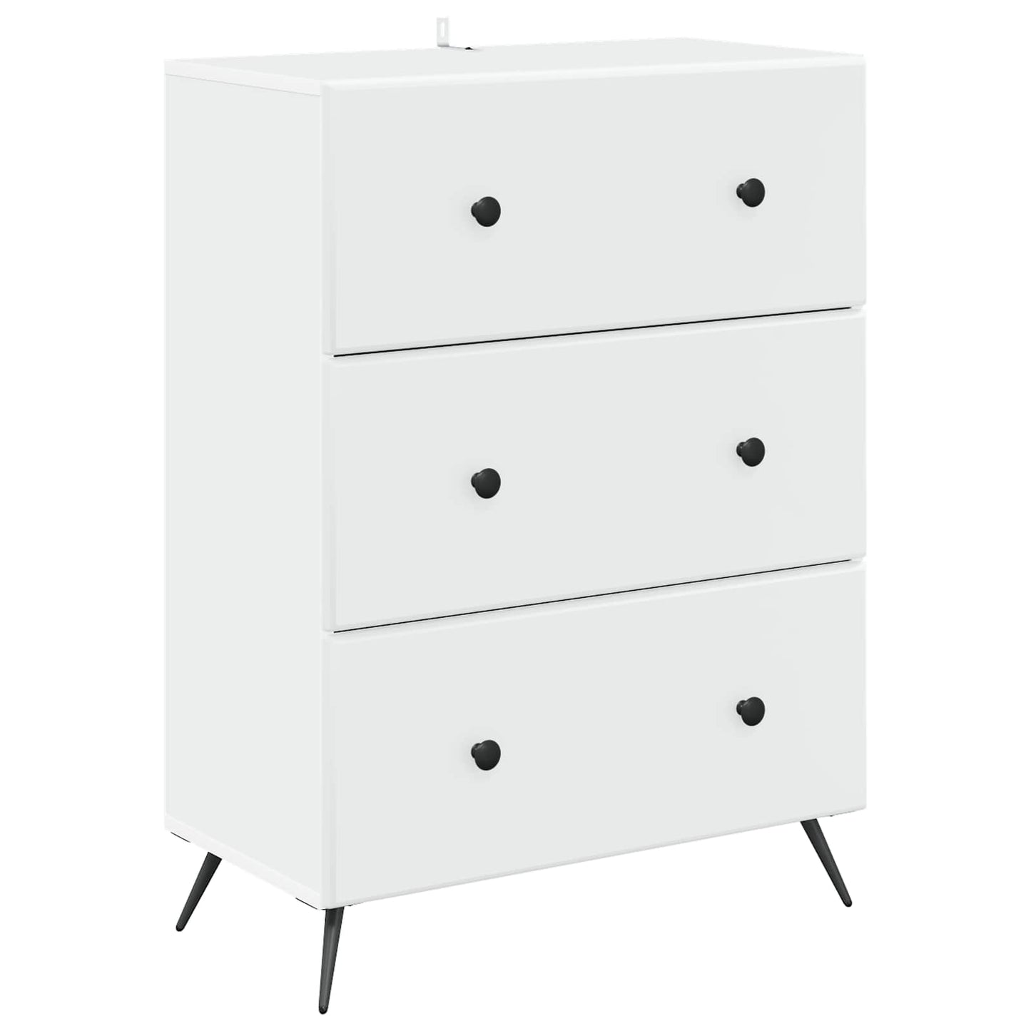 Skuffeskap Hvit 66 x 34,5 x 90 cm Konstruert tre