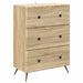 Skuffeskap Sonoma eik 66 x 34,5 x 90 cm Konstruert tre