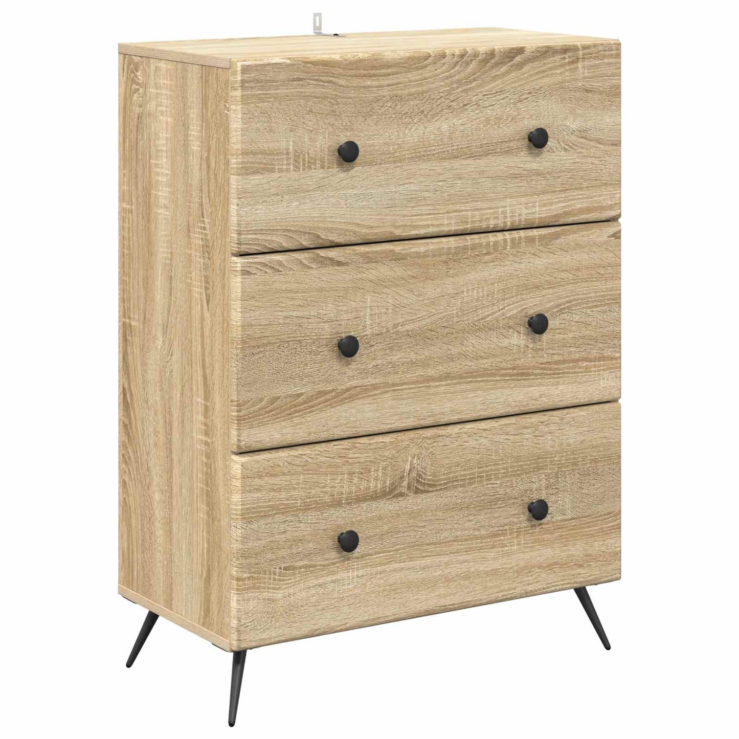 Skuffeskap Sonoma eik 66 x 34,5 x 90 cm Konstruert tre