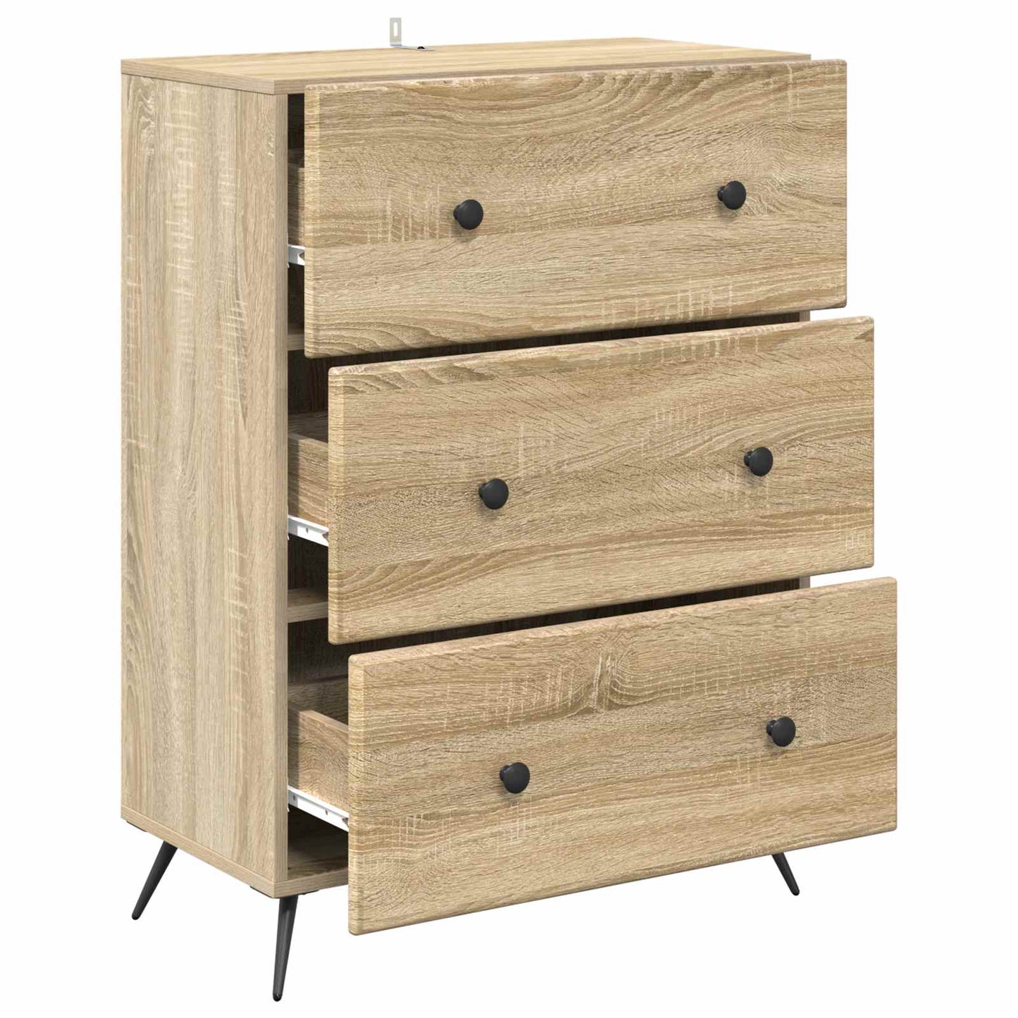 Skuffeskap Sonoma eik 66 x 34,5 x 90 cm Konstruert tre