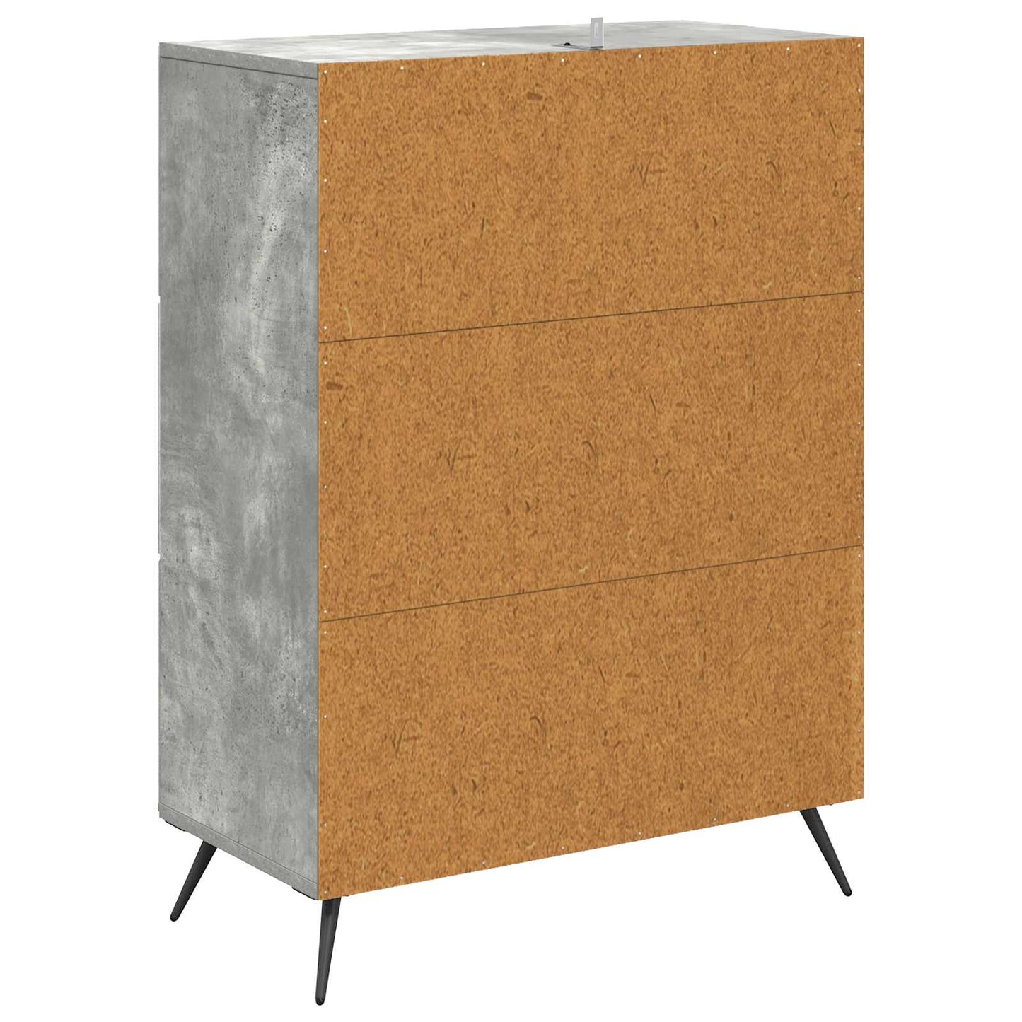 Skuffeskap Betonggrå 66 x 34,5 x 90 cm Konstruert tre
