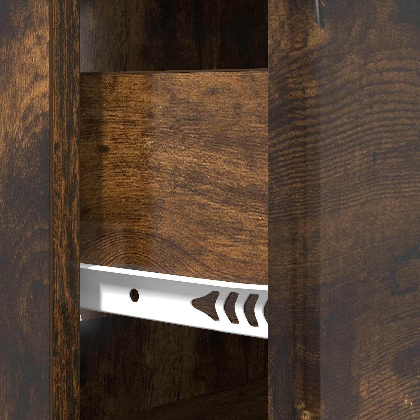 Skuffeskap Røkt Eik 66 x 34,5 x 90 cm Konstruert tre