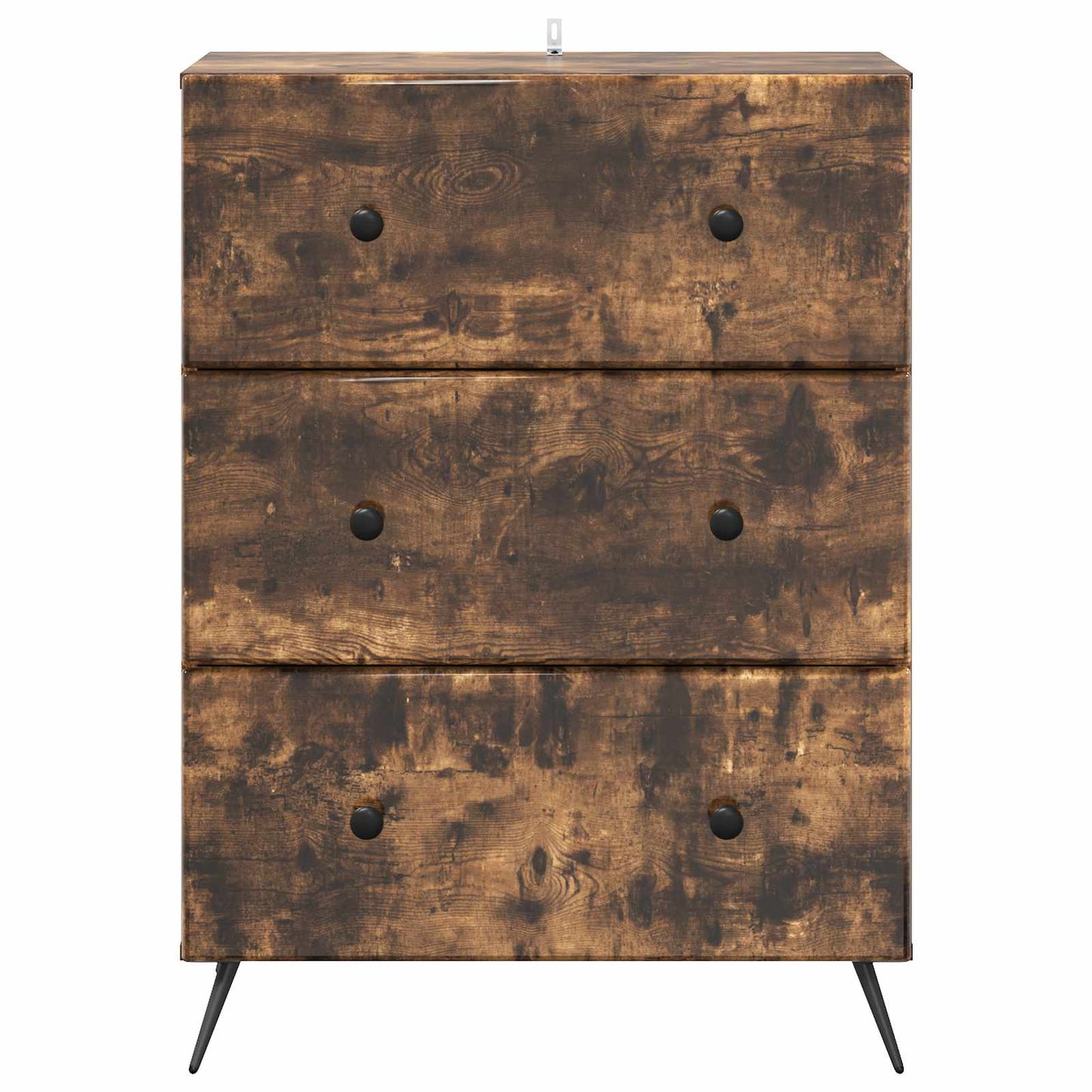 Skuffeskap Røkt Eik 66 x 34,5 x 90 cm Konstruert tre